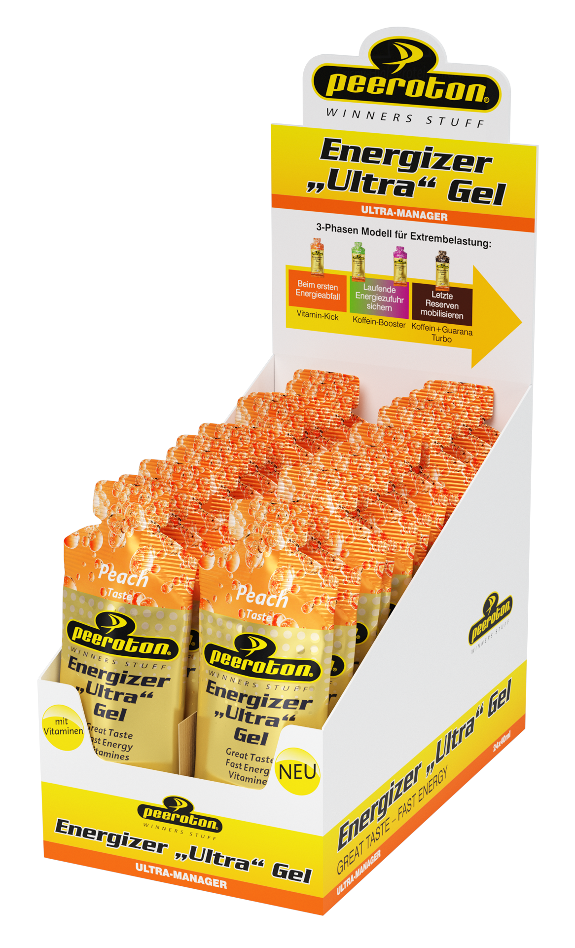 ENERGIZER ULTRA Gel 24x40g - Pfirsich