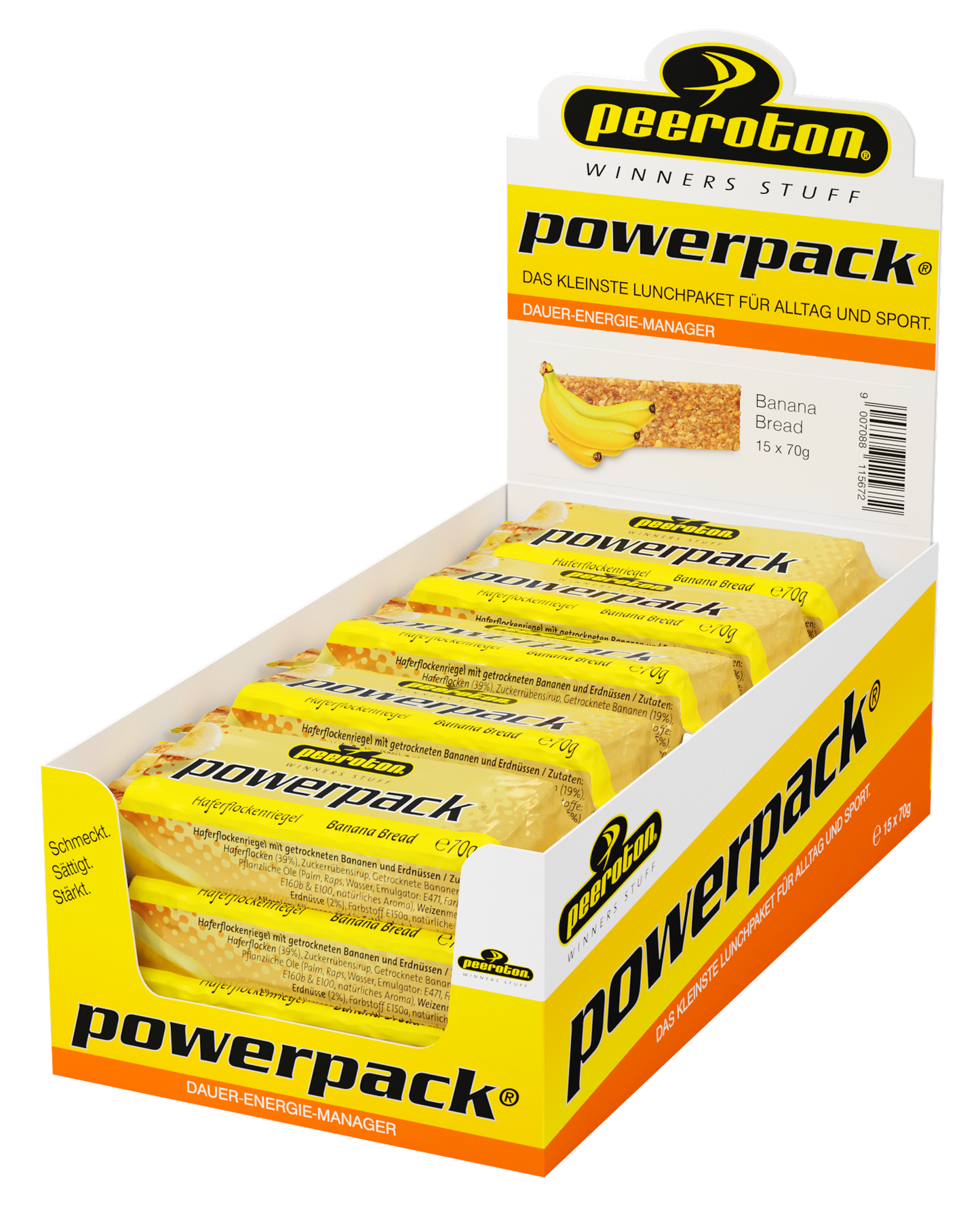 POWERPACK Energie Protein Riegel 15x70g - Banana Bread