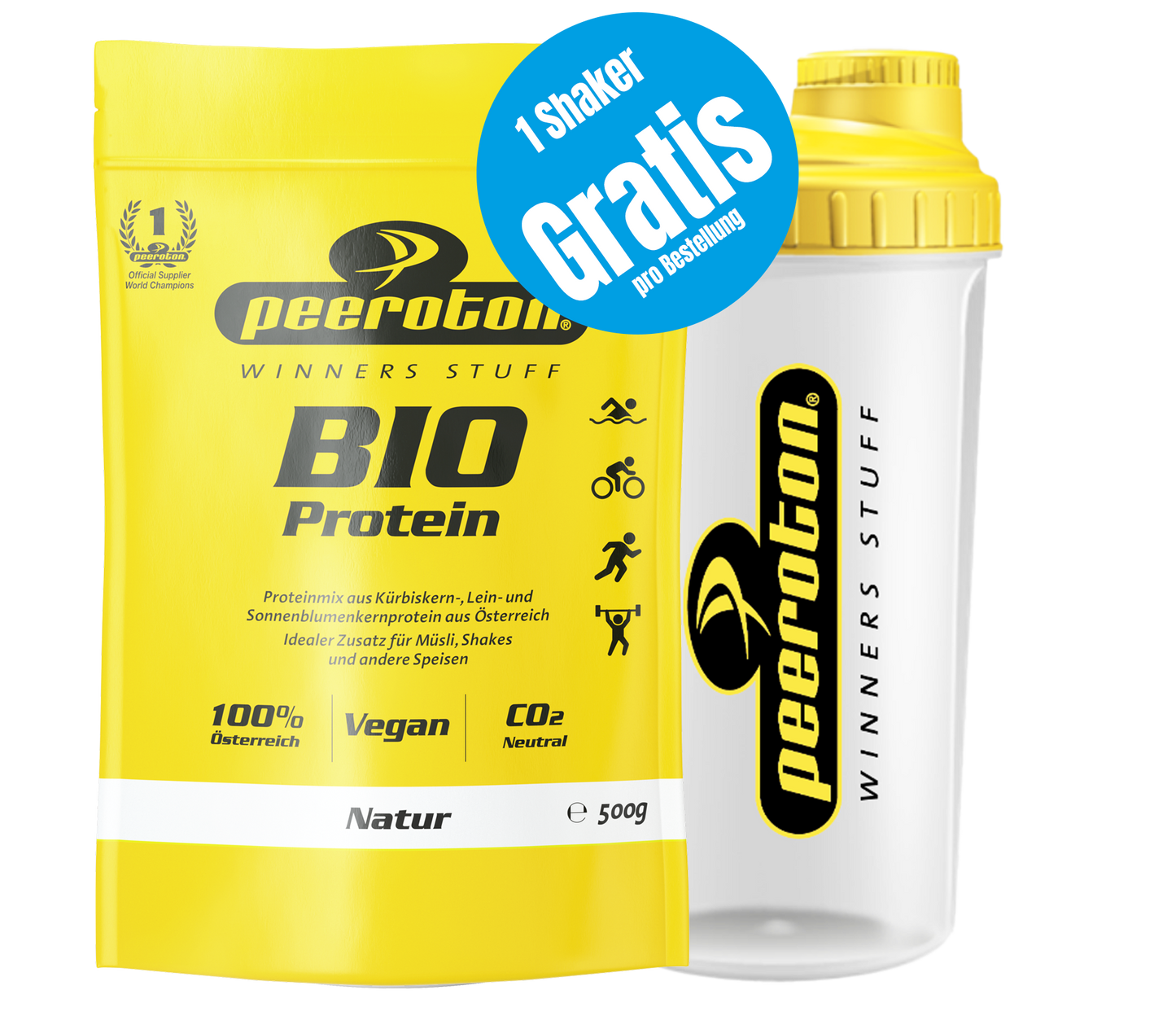 BIO Vegan Protein Pulver Mix 500g - Natur