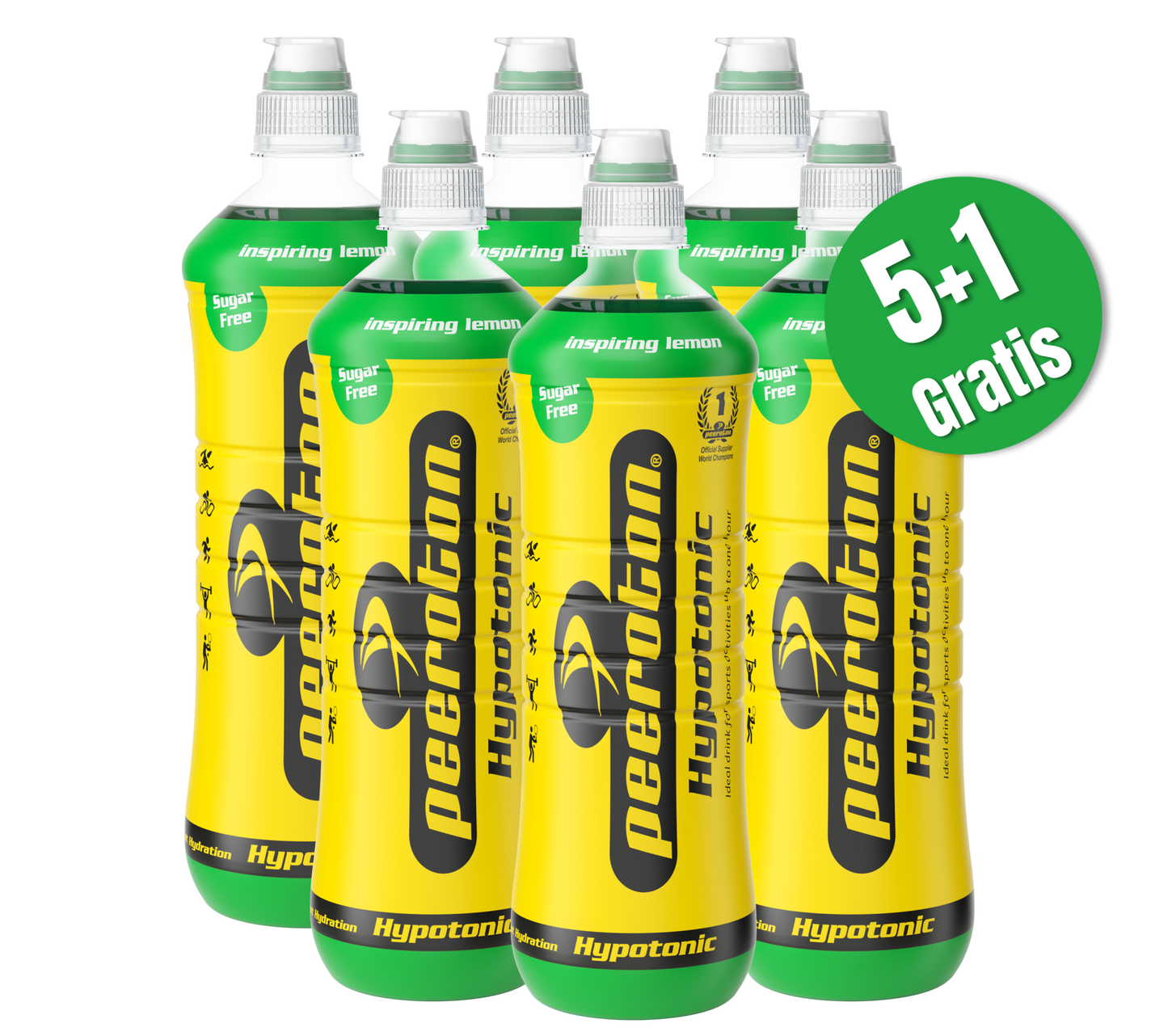 HYPOTONIC - Sport Elektrolyt Getränk 6-Pack - Zuckerfrei - Inspiring Lemon