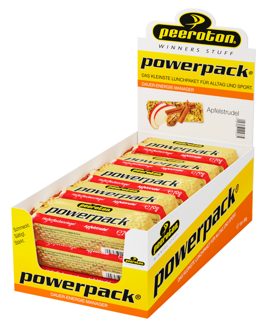 POWERPACK Energie Protein Riegel 15x70g - Apfelstrudel