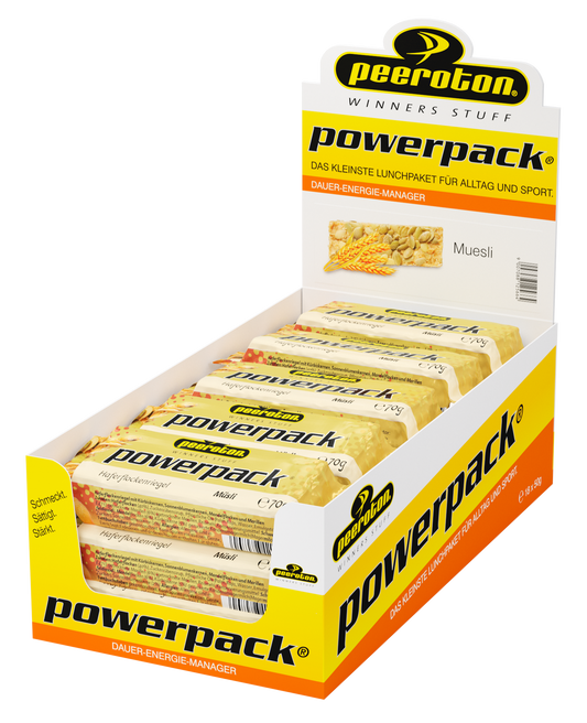 POWERPACK Energie Protein Riegel 15x70g - Müsli