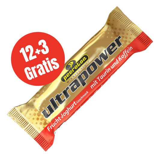 Ultra Power Koffein Energy Riegel 15x70g - Frucht Joghurt