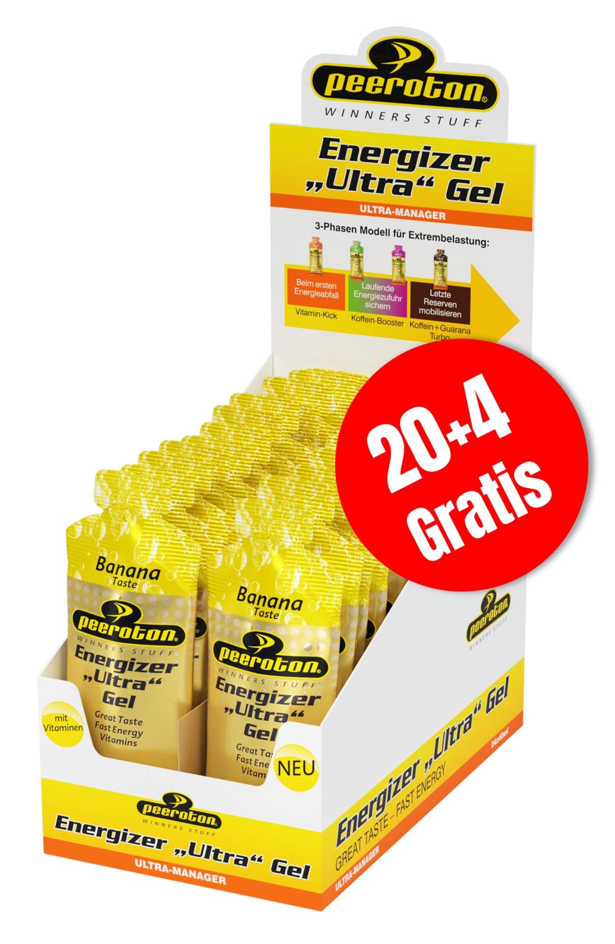 ENERGIZER ULTRA Gel 24x40g - Banane