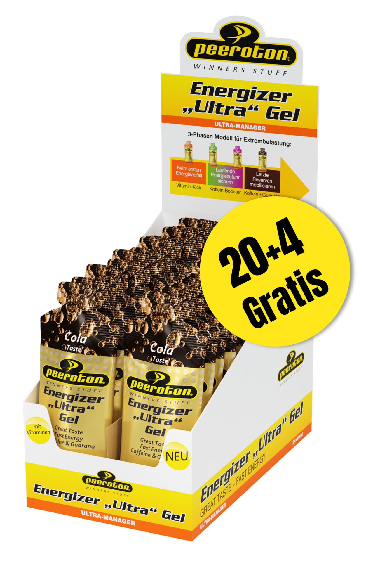 ENERGIZER ULTRA Gel 24x40g - Cola-Zitrone