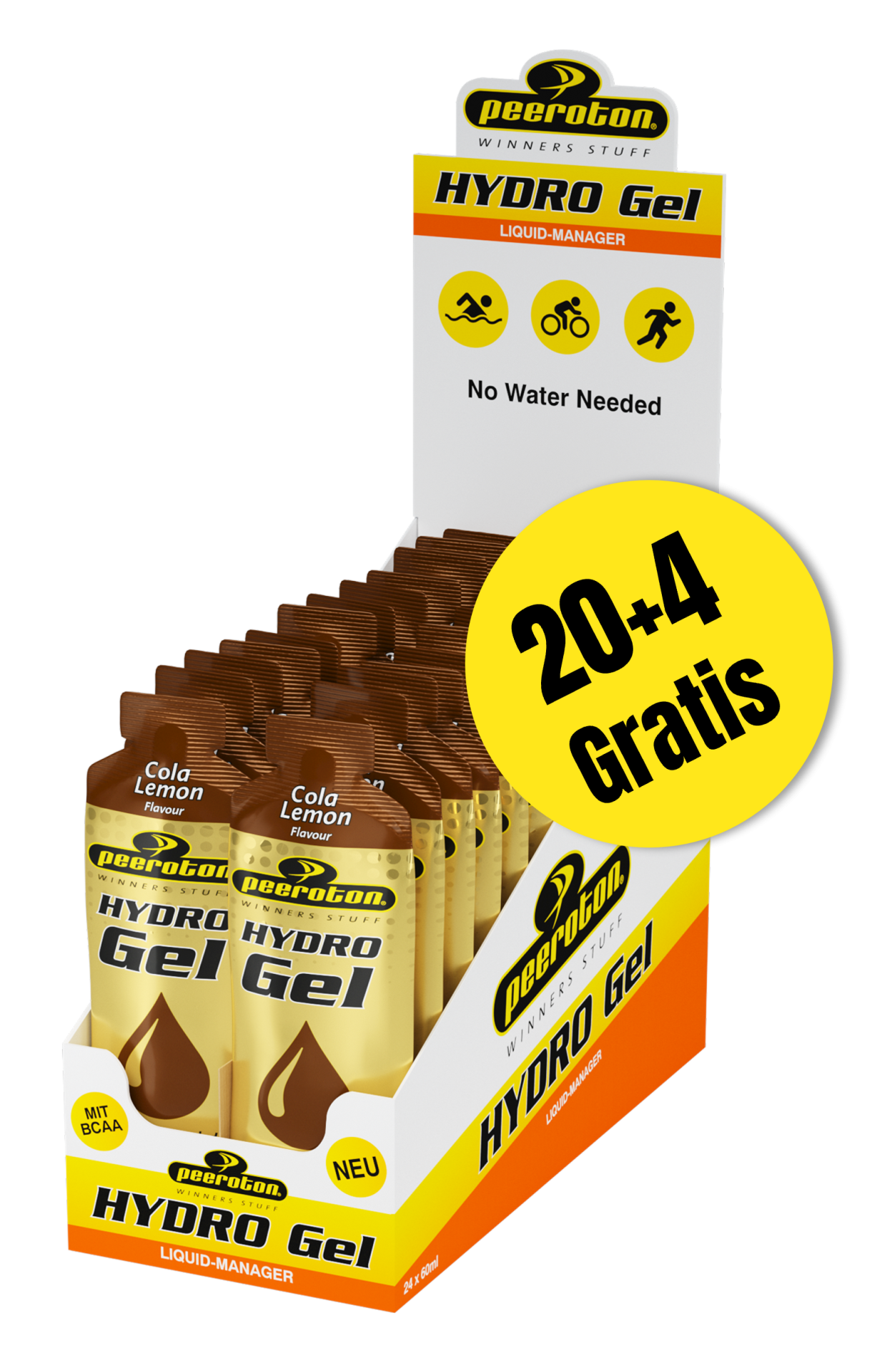 HYDROGEL mit BCAA 24x60ml - Himbeere